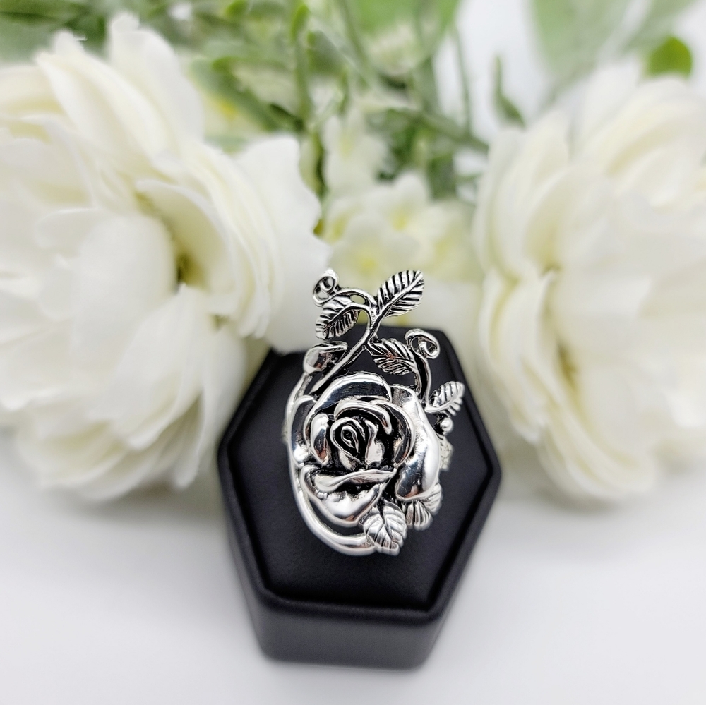 🥰 GRANDIROSA STERLING SILVER RING - Picture 8 of 10